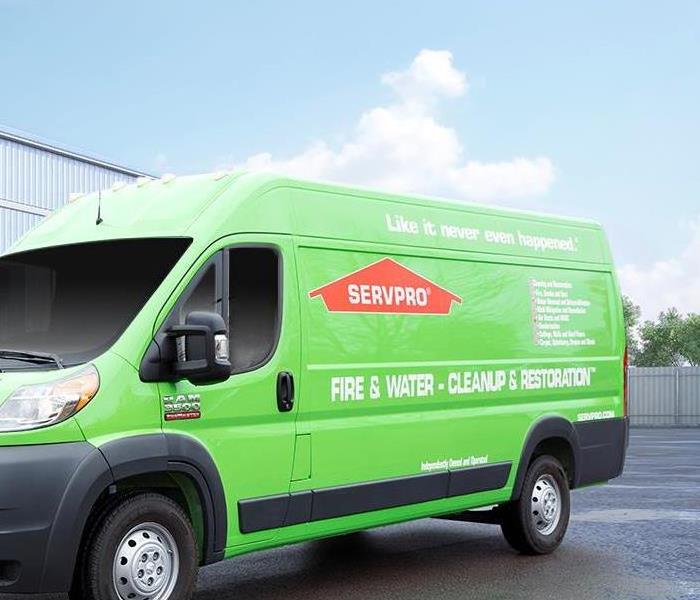 Ready to Go - image of green SERVPRO van